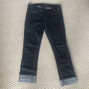 Women’s DLI96I blue jeans with cuff at ankle